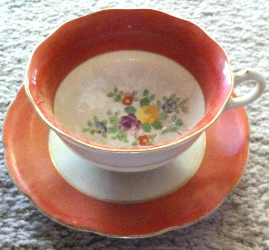CJA5 Footed Cup & Saucer Set by Coronation (Japan)-1