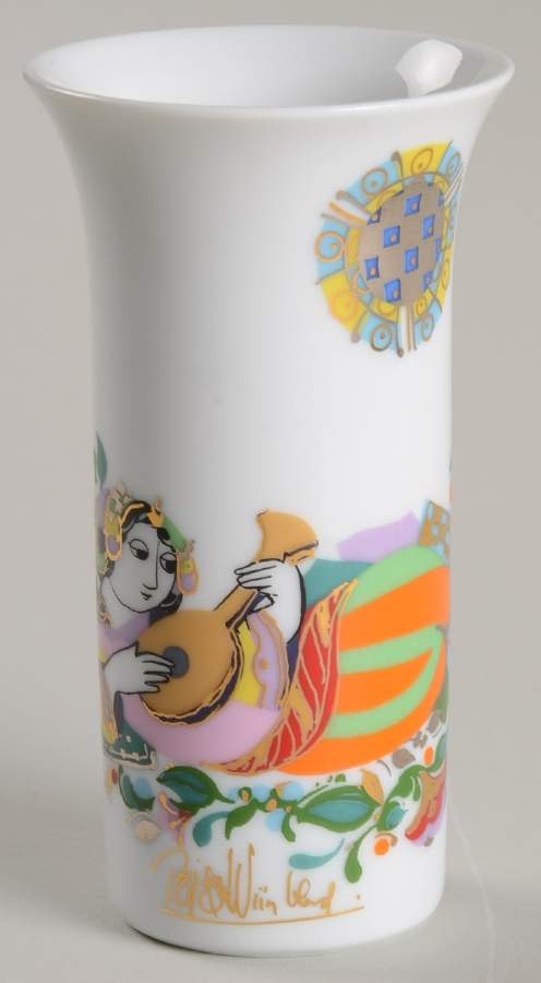Concertina White 4" Vase by Rosenthal - Continental-1