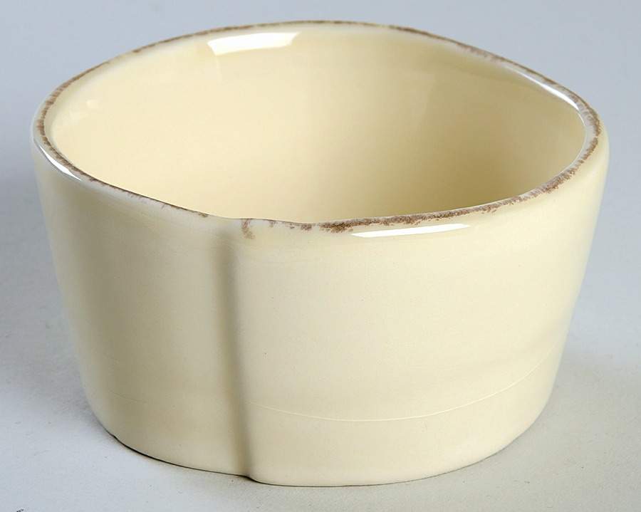 Mason Ivory Fruit/Dessert (Sauce) Bowl by Crate & Barrel-1