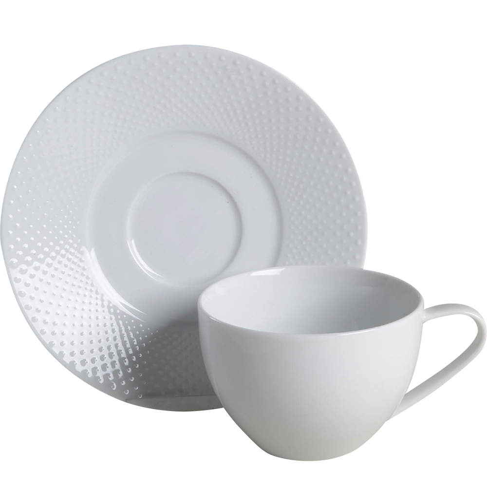Tamiko Flat Cup & Saucer Set by Crate & Barrel-1