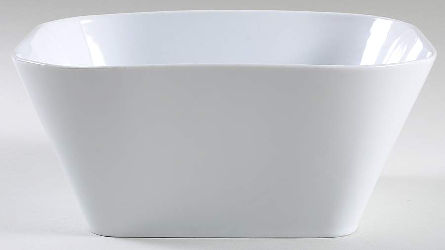 Quartet White 9" Salad Serving Bowl by Crate & Barrel-1