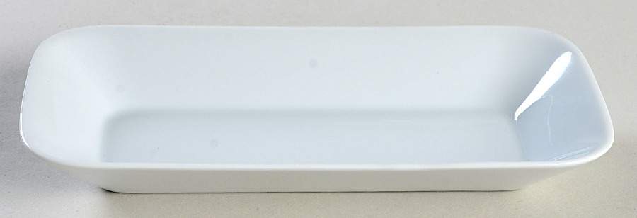 Quartet White 7" Rectangular Tray by Crate & Barrel-1