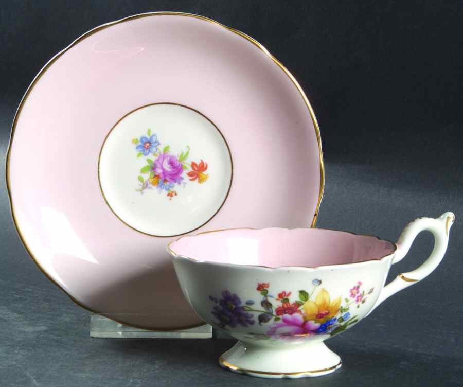 9454 Footed Cup & Saucer Set by Coalport-1