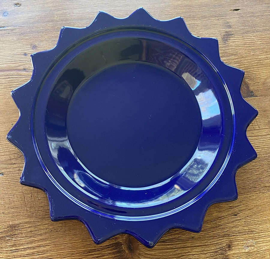 Indigo Blue 12" Pie Baking Plate by Chantal-1