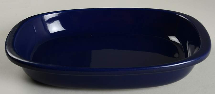 Indigo Blue 12'' Oval Baker by Chantal-1