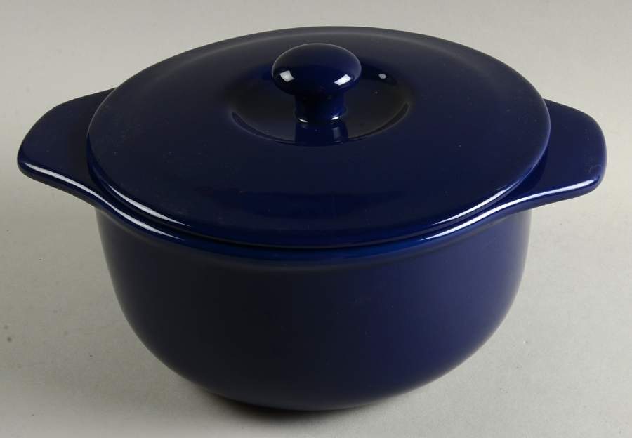 Indigo Blue 1 Qt Round Covered Casserole by Chantal-1