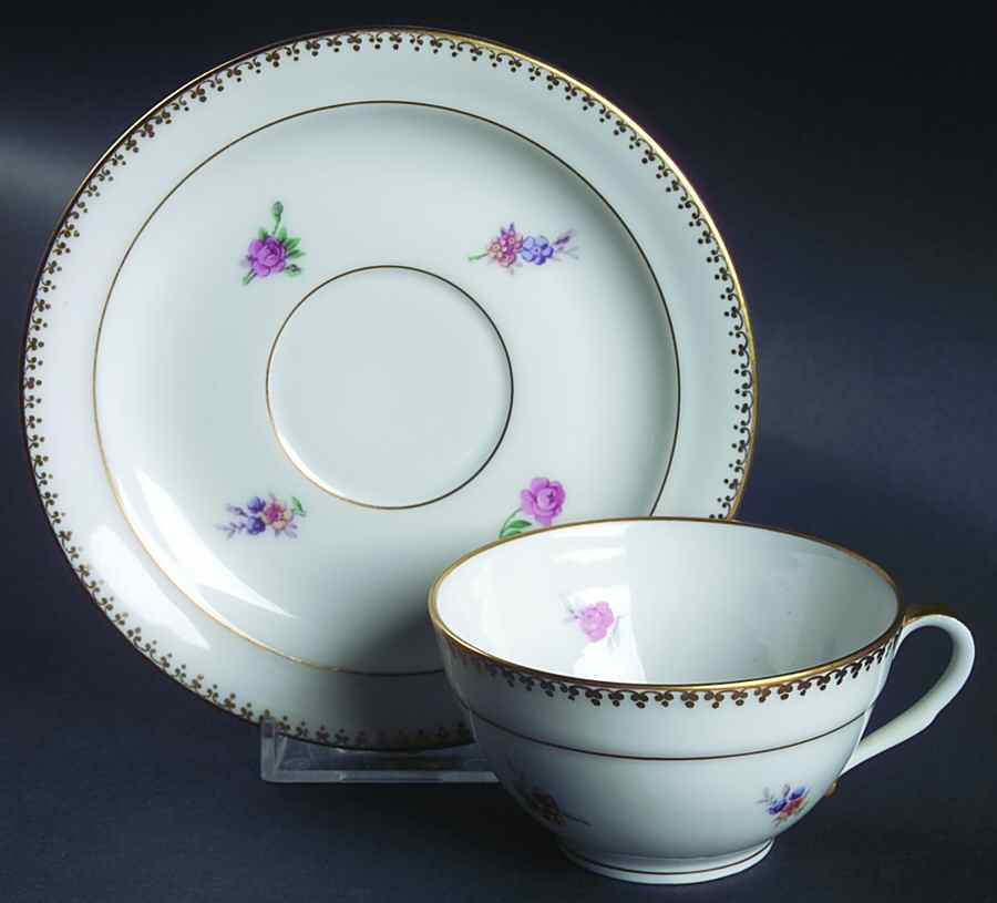 1270 Flat Cup & Saucer Set by Chastagner & Cie-1