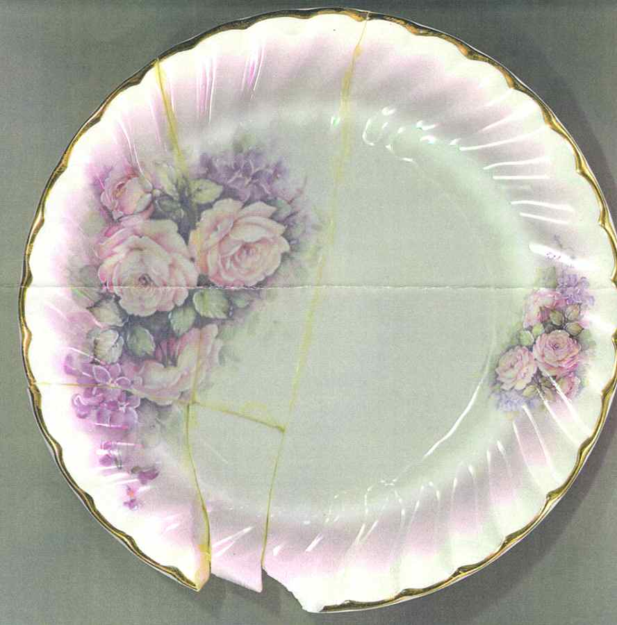 Romance Rose Swirl Bread & Butter Plate by Crown Victorian-1