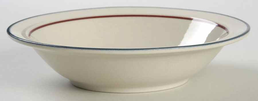 Perimeter II (Blue Trim) Coupe Cereal Bowl by The Cellar (China)-1