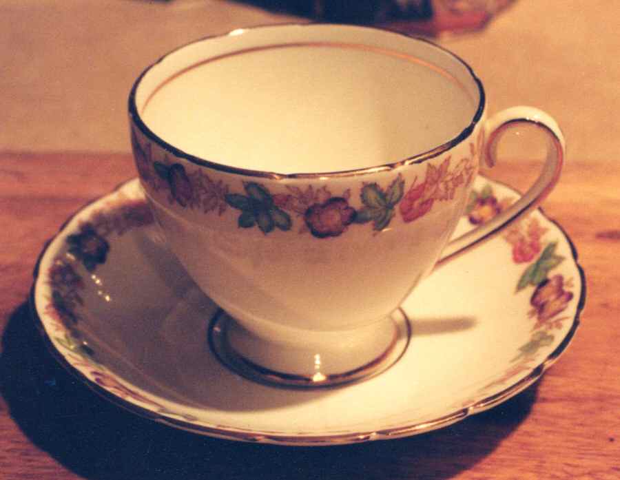 195 Footed Cup & Saucer Set by Collingwoods-1