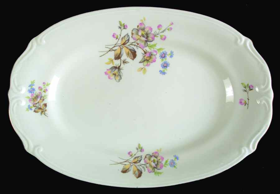 Margaret 12" Oval Serving Platter by Chodziez-Poland-1