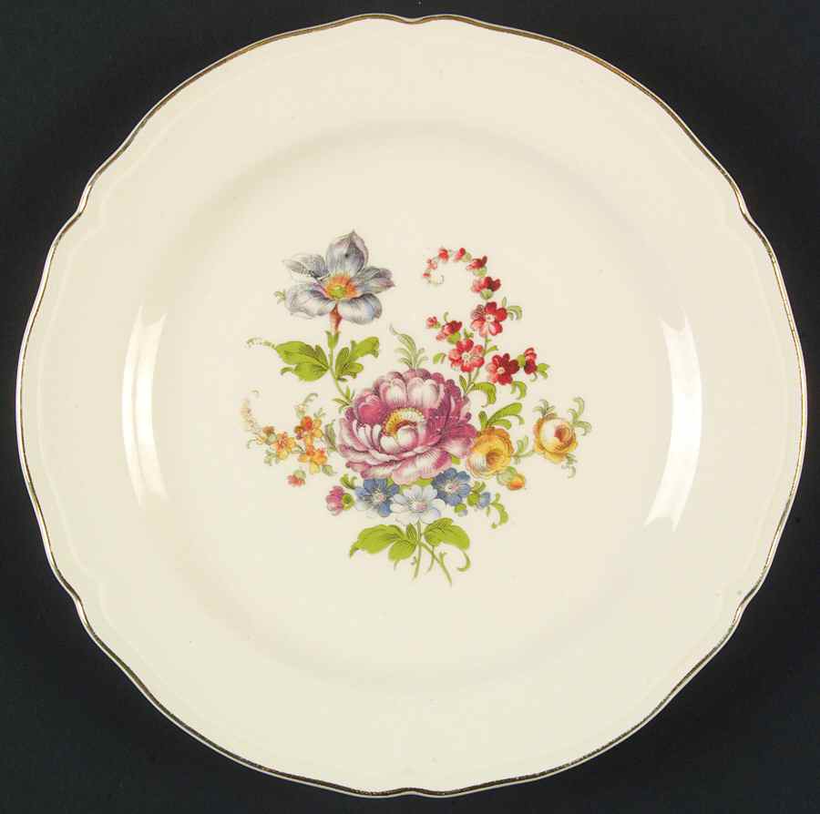 Lotus Dessert/Pie Plate by Cunningham & Pickett-1
