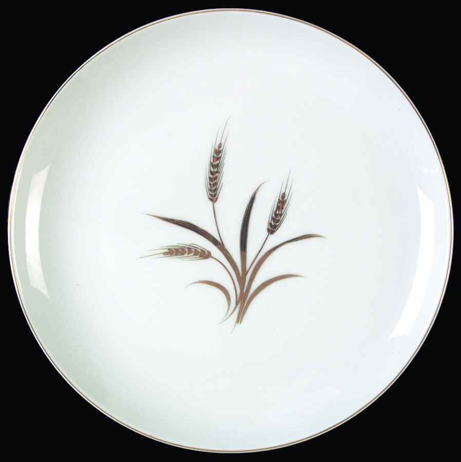 Gold Wheat Dinner Plate by Crest Wood-1