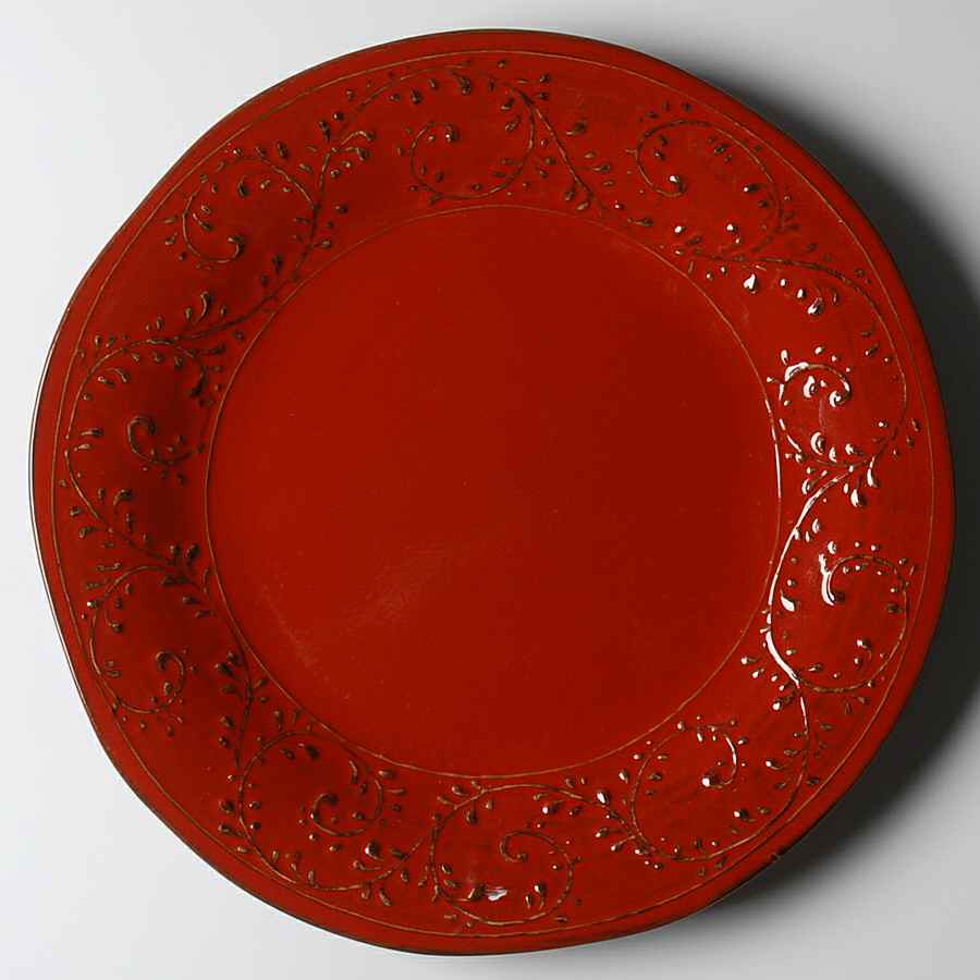 Carmen Broccato 14" Chop Plate (Round Platter) by Crate & Barrel-1