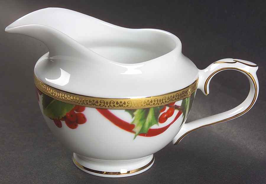 Fashion Buffet Gold (Holly and Pine) Creamer by Charter Club-1