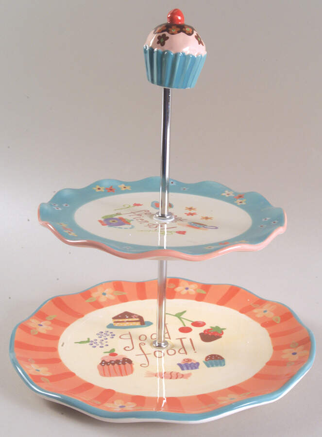 Sentiments 2-Tier Serving Tray by Certified International-1