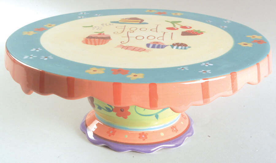 Sentiments 12" Diameter Pedestal Cake Stand by Certified International-1