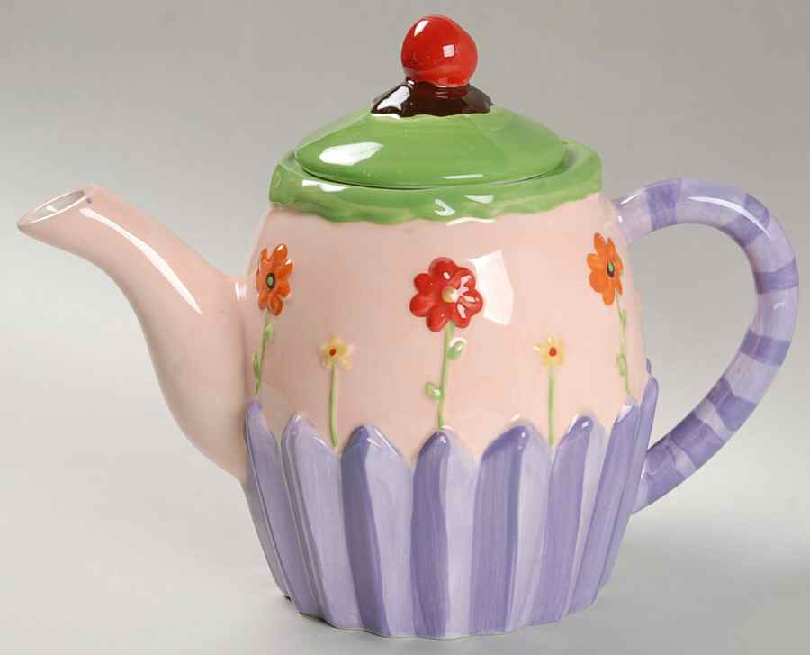 Sentiments Sculpted Teapot & Lid by Certified International-1