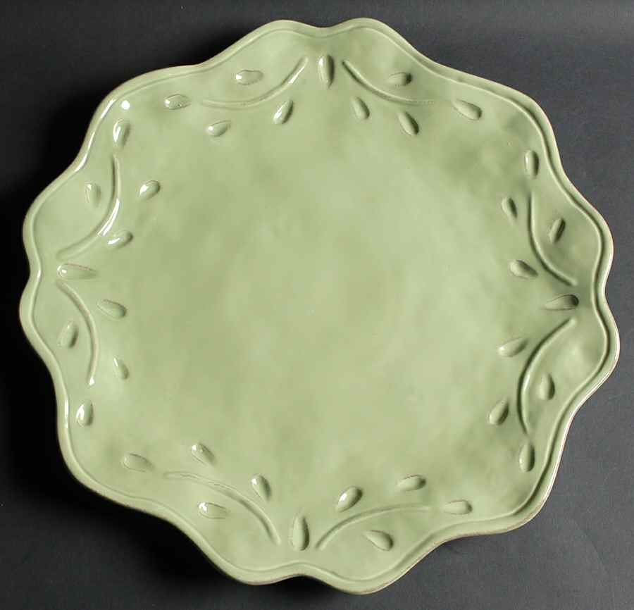 Rustica Green 16" Chop Plate (Round Platter) by Certified International-1
