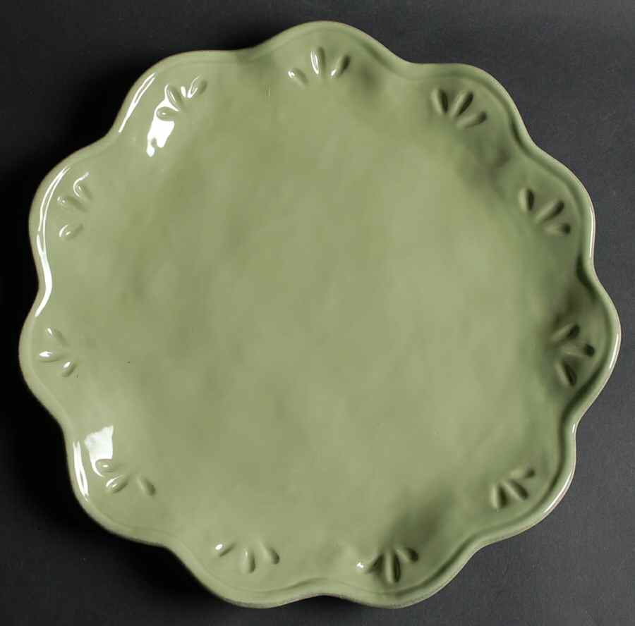 Rustica Green 13" Chop Plate (Round Platter) by Certified International-1