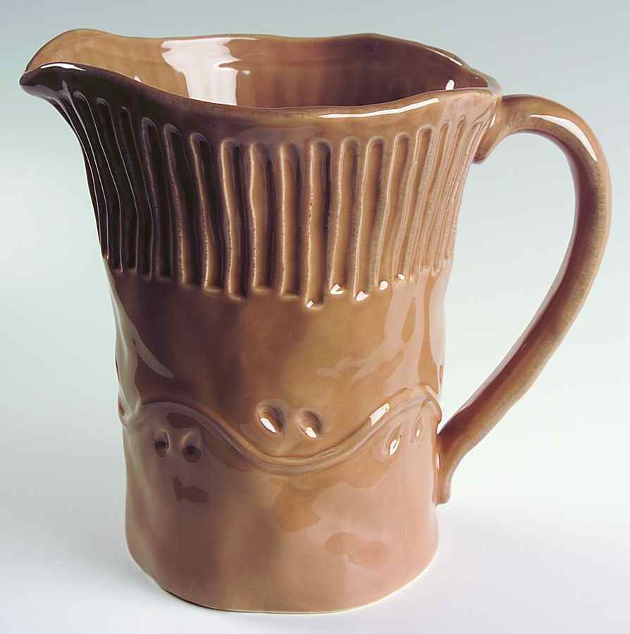 Rustica Taupe 80 Oz Pitcher by Certified International-1