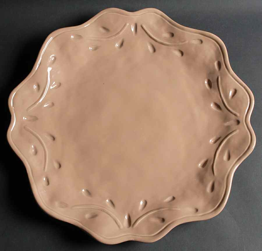 Rustica Taupe 16" Chop Plate (Round Platter) by Certified International-1
