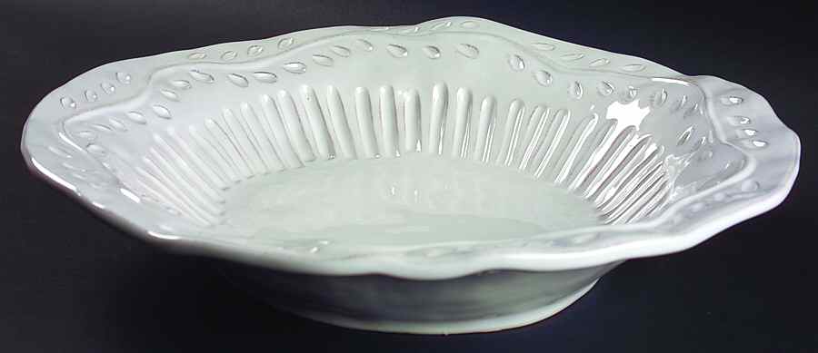 Rustica White 14" Pasta Serving Bowl by Certified International-1