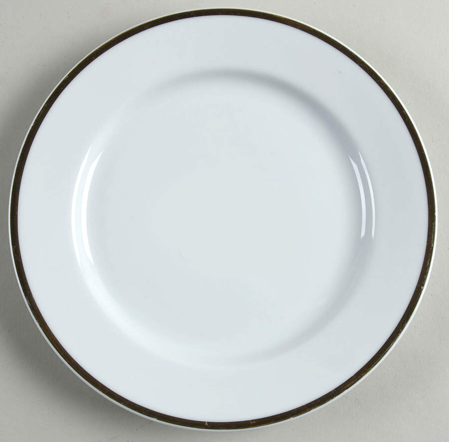 Gold&White Salad Plate by The Cellar (China)-1