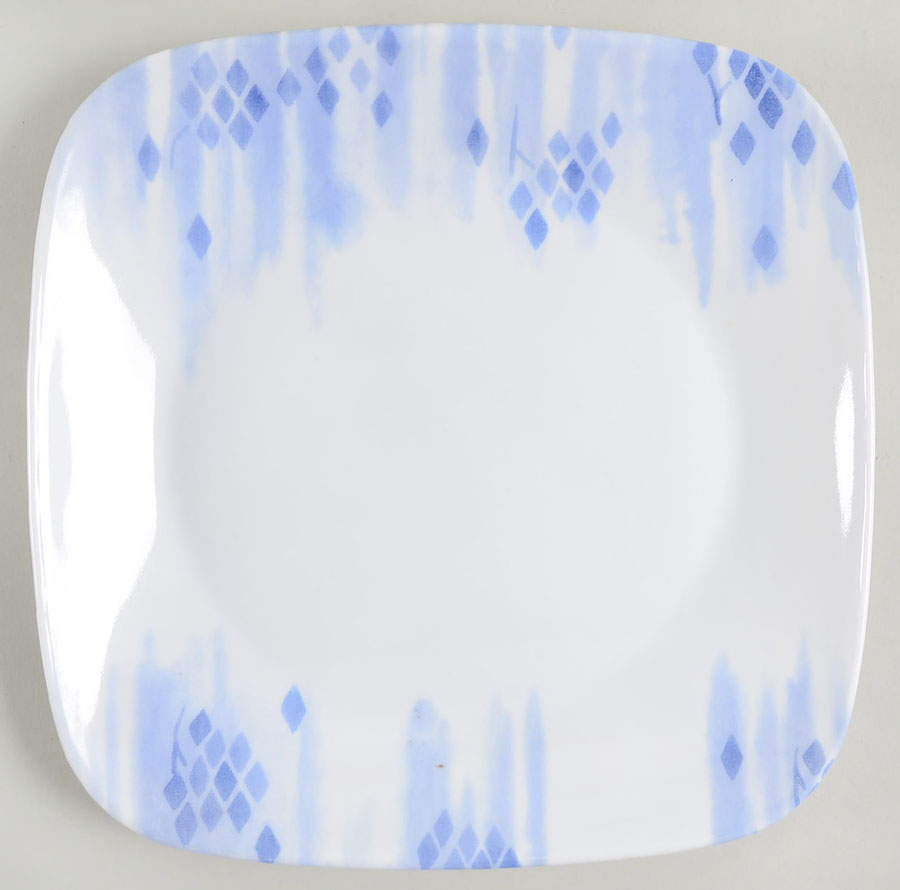 Blue Diamonds Salad/Dessert Plate by Corning Corelle-1