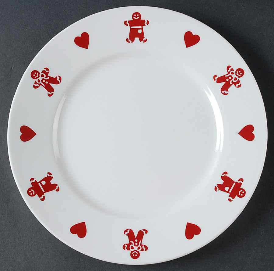 Gingerbread Men Dinner Plate by Corning Corelle-1