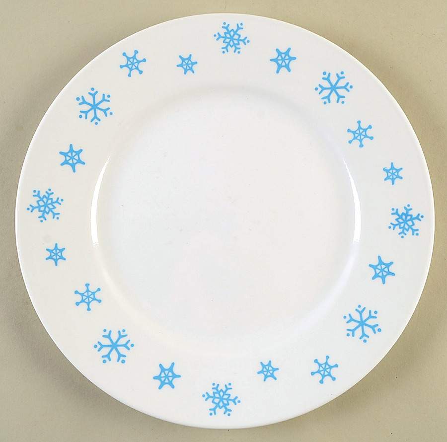 Blue Snowflakes Dinner Plate by Corning Corelle-1