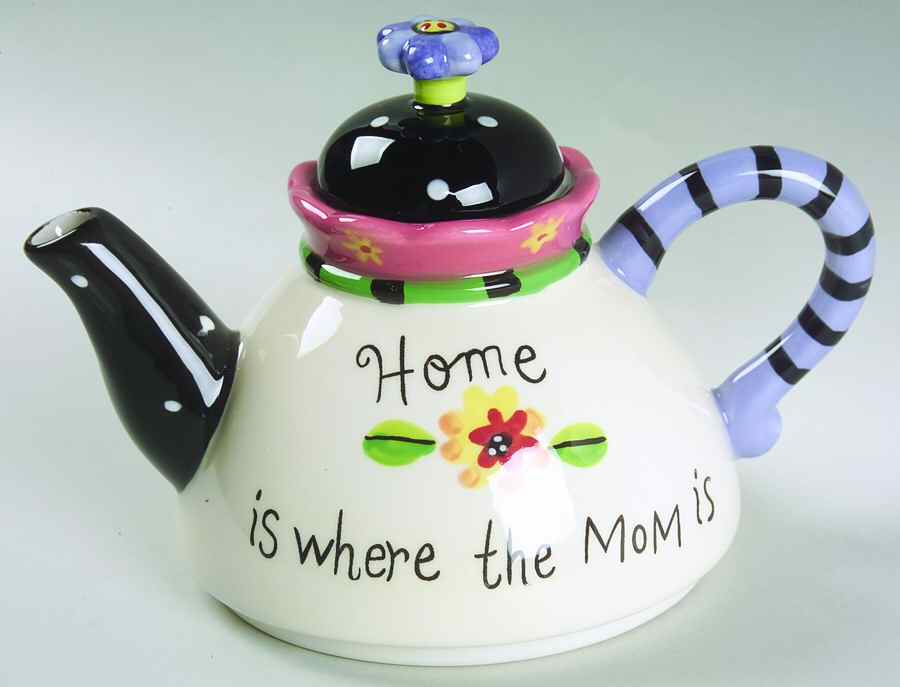 Mothers Day Individual Teapot with Cup Teapot No Lid by Certified International-1