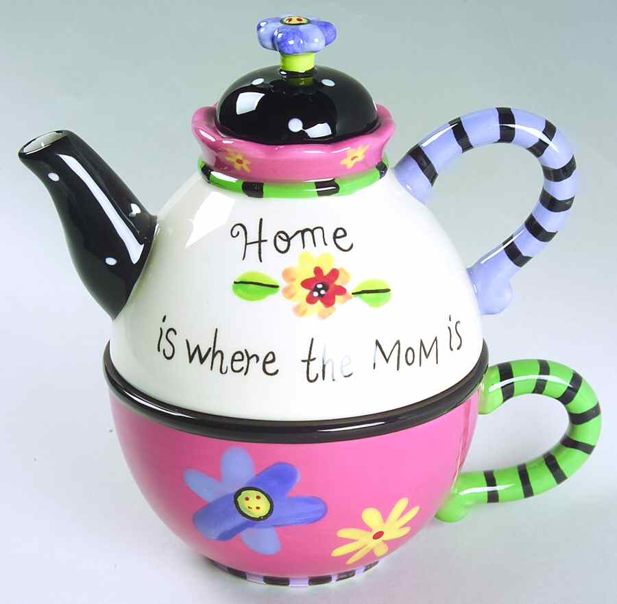Mothers Day Individual Teapot & Lid with Cup by Certified International-1