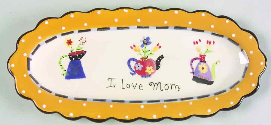 Mothers Day Herb Tray (For the 3 Motif Herb Pot Set) by Certified International-1