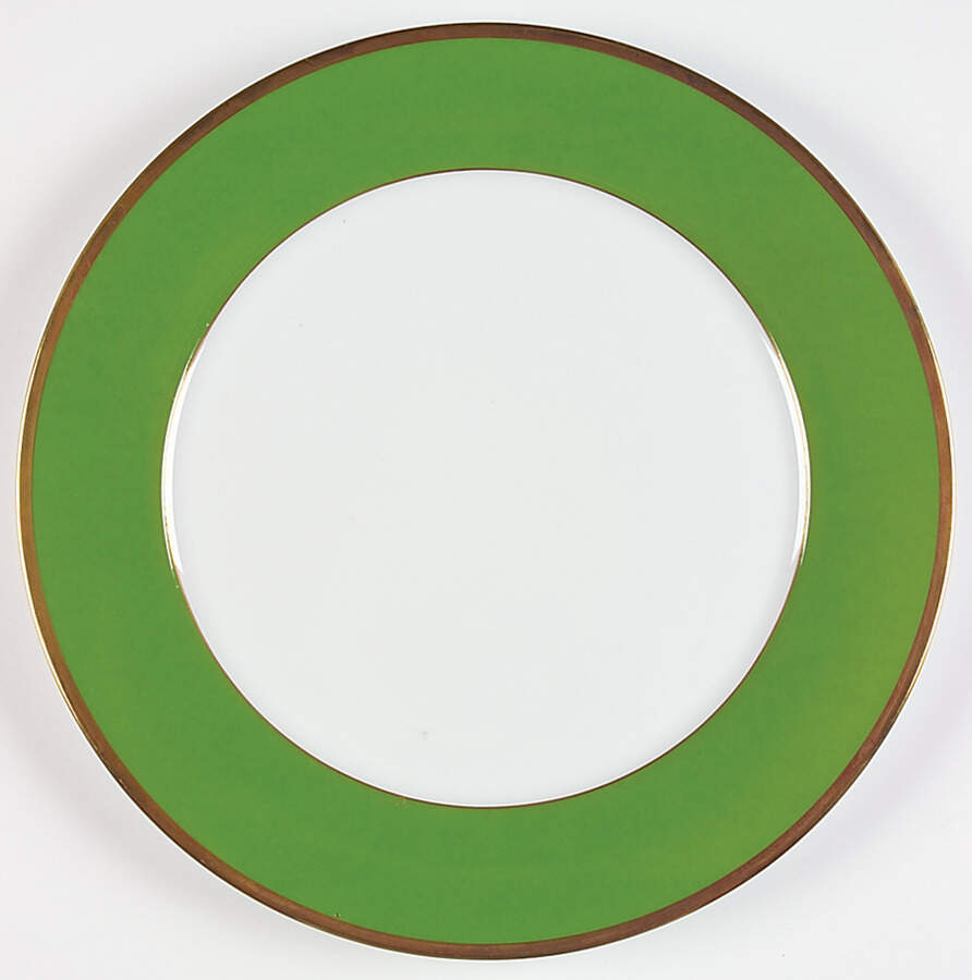 Arc En Ciel Olive Green (Menthe) Service Plate (Charger) by Charles Field Haviland-1