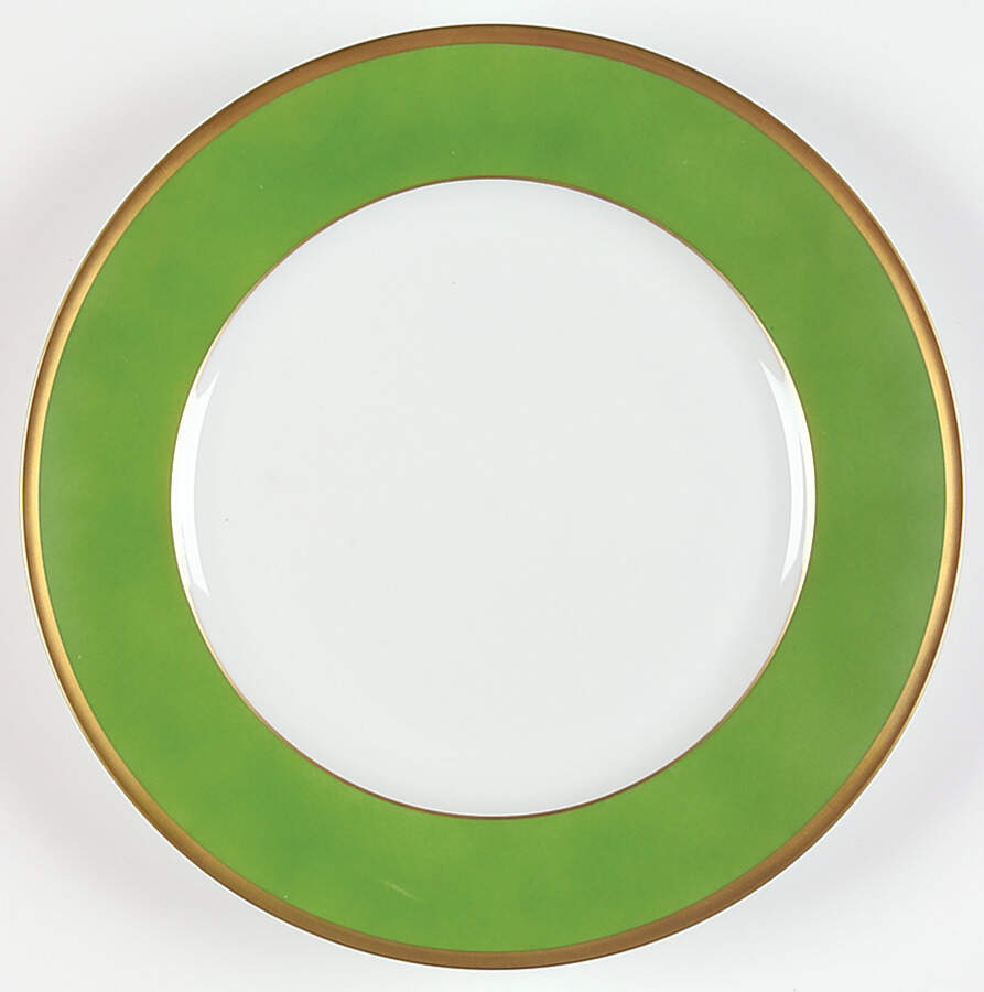 Arc En Ciel Olive Green (Menthe) Dinner Plate by Charles Field Haviland-1