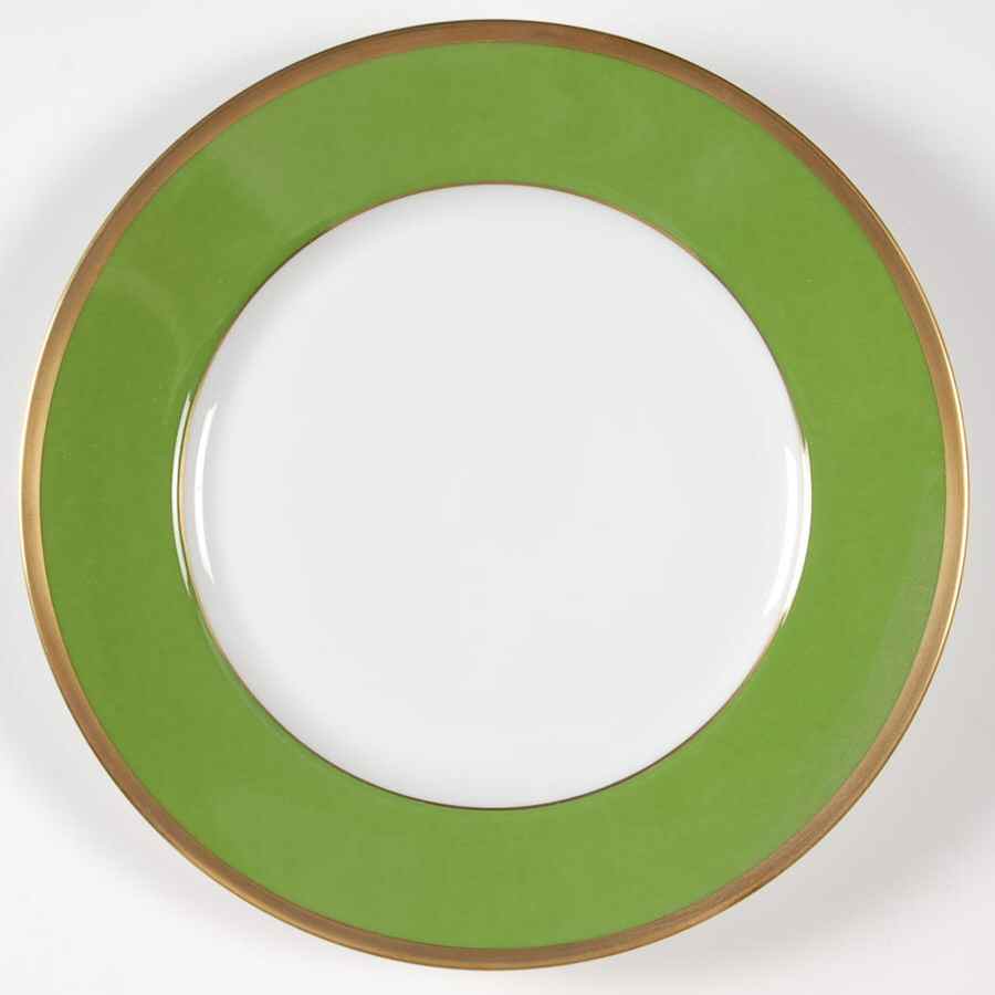 Arc En Ciel Olive Green (Menthe) Dessert Luncheon Plate by Charles Field Haviland-1