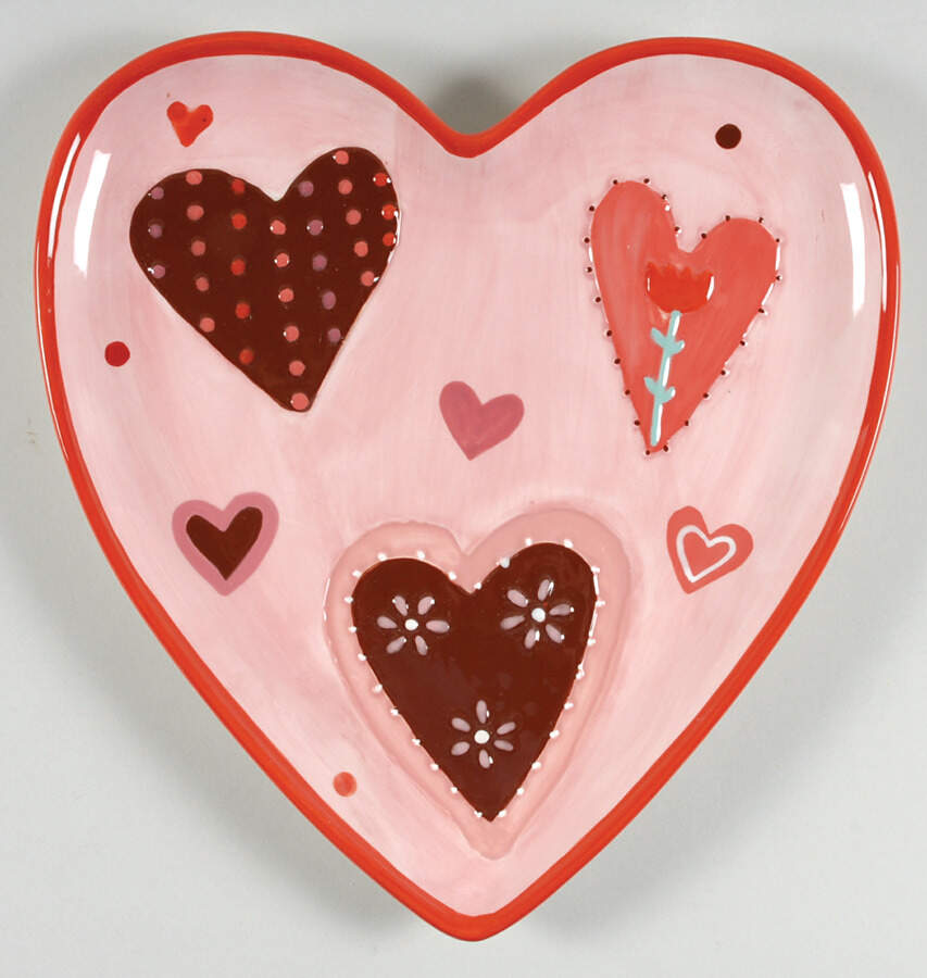 Valentines Day Heart Shaped Tray by Certified International-1
