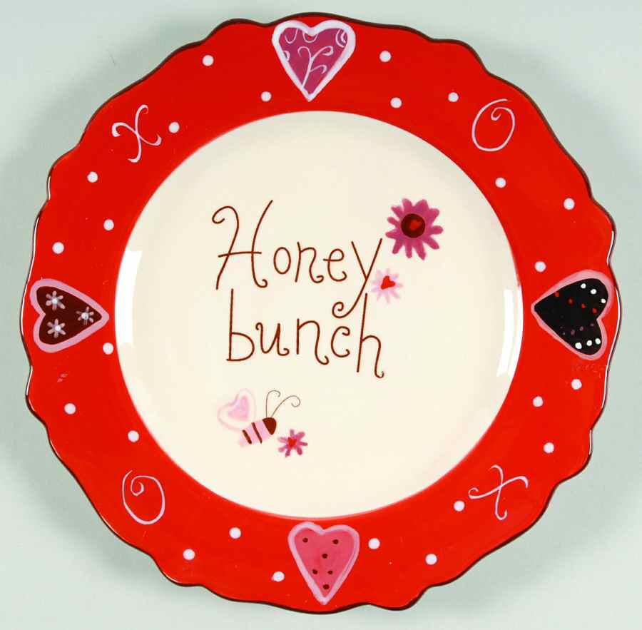 Valentines Day Salad/Dessert Plate by Certified International-1