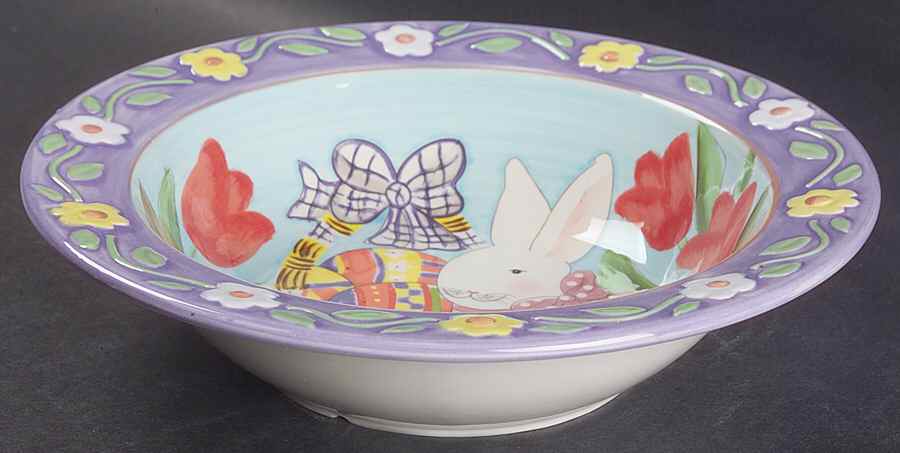 Bunny Patch 10" Round Vegetable Bowl by Certified International-1