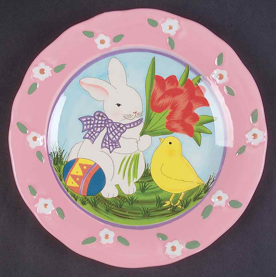 Bunny Patch Salad/Dessert Plate by Certified International-1