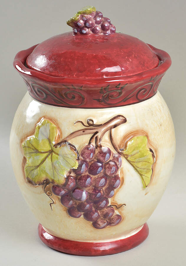 Tuscan Winery Medium Canister & Lid by Certified International-1