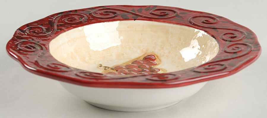 Tuscan Winery Rim Soup Bowl by Certified International-1