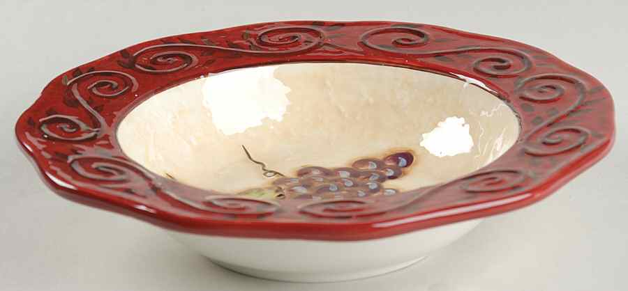 Tuscan Winery Rim Soup Bowl by Certified International-1