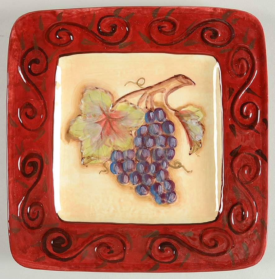 Tuscan Winery Salad/Dessert Plate by Certified International-1