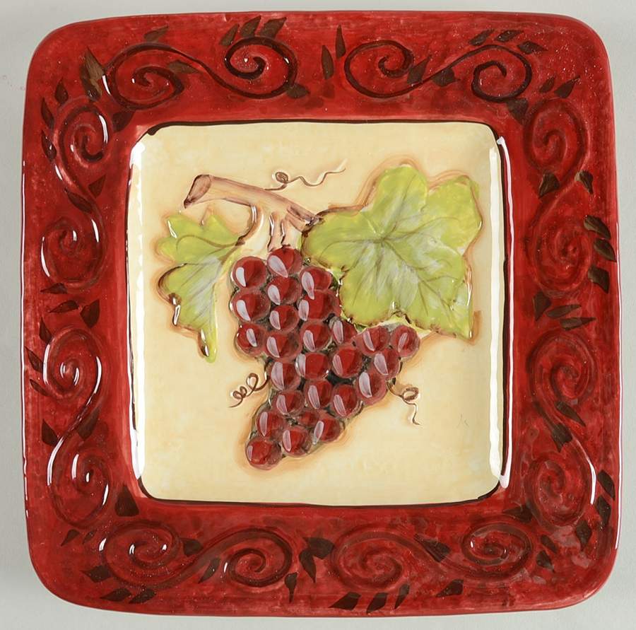 Tuscan Winery Salad/Dessert Plate by Certified International-1