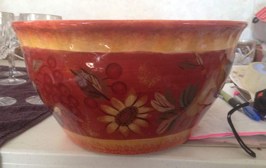 Tuscan Morning 12" Large Salad Serving Bowl by Certified International-1