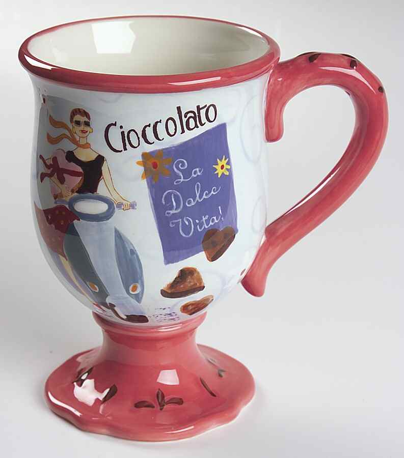 Chocolate Cafe Footed Mug by Certified International-1