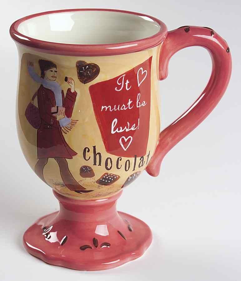 Chocolate Cafe Footed Mug by Certified International-1