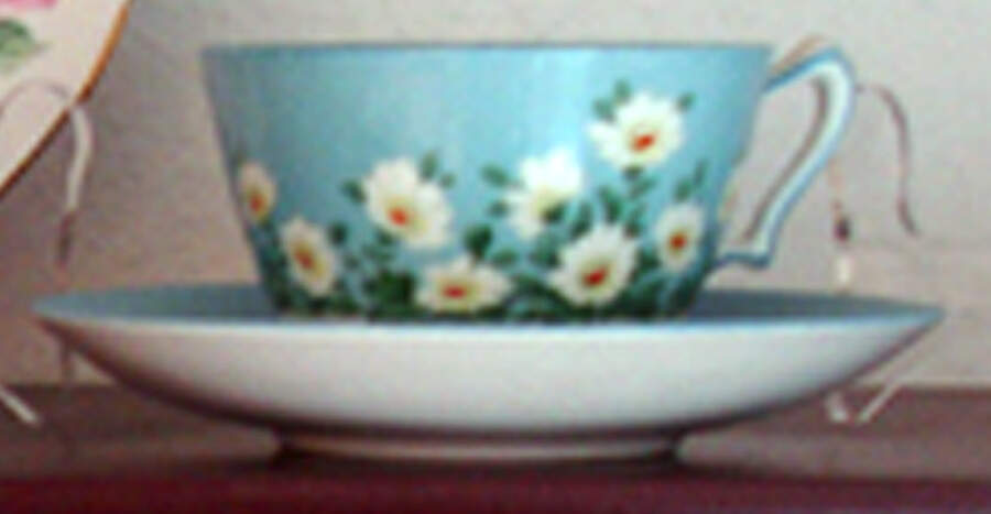 CRS151 Footed Cup & Saucer Set by Crown Staffordshire-1